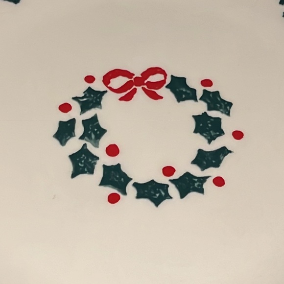 NIB Folk Craft Holiday Pines Dessert Plates By Tienshan - set of 4 Discontinued! - Picture 9 of 16